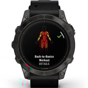 Garmin Epix Pro Gen 2 Sapphire Edition Carbon Grey DLC Titanium With Black Leather Band Smartwatch 47mm 010-02803-30