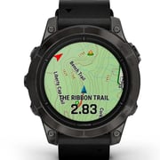 Garmin Epix Pro Gen 2 Sapphire Edition Carbon Grey DLC Titanium With Black Leather Band Smartwatch 47mm 010-02803-30