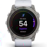 Garmin Epix Pro Gen 2 Sapphire Edition Titanium With Whitestone Band Smartwatch 51mm 010-02804-11