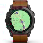 Garmin Epix Pro Gen 2  Sapphire Edition Carbon Grey DLC Titanium With Chestnut Leather Band Smartwatch 51mm 010-02804-30