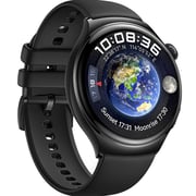 ساعة ذكية Huawei Watch 4 بسوار أسود من المطاط الفلوري موديل ARC-AL00