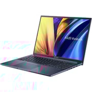 Asus Vivobook 16X (2021) Laptop - AMD Ryzen 5-5600H / 16inch WUXGA / 512GB SSD / 8GB RAM / Shared AMD Radeon Graphics / Windows 11 Home / English & Arabic Keyboard / Blue / Middle East Version - [M1603QA-MB079W]