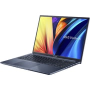 Asus Vivobook 16X (2021) Laptop - AMD Ryzen 5-5600H / 16inch WUXGA / 512GB SSD / 8GB RAM / Shared AMD Radeon Graphics / Windows 11 Home / English & Arabic Keyboard / Blue / Middle East Version - [M1603QA-MB079W]