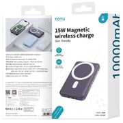 Totu Wireless Power Bank 10000mAh White CPBW-014
