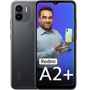 هاتف شاومي ريدمي A2 بلس بلون أسود وسعة تخزين 32 جيجابايت ويدعم شبكة 4G