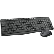 Logitech MK235 Wireless Keyboard US International (Qwerty) with Mouse Combo Black