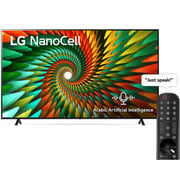تلفزيون إل جي الذكي سلسلة Nano77 بدقة 4K بحجم 55 بوصة بتقنية NanoCell (موديل 2023)