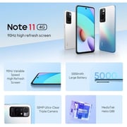 هاتف ذكي شاومي ريدمي نوت 11R بلون أسود وسعة تخزين 128 جيجابايت ويدعم 5G - إصدار دولي