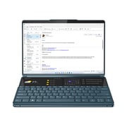Lenovo Yoga Book 9 13IRU8 2-in-1 Convertible (2023) Laptop - 13th Gen / Intel Core i7-1355U / 13.3inchOLED / 1TB SSD / 16GB RAM / Shared Intel Iris Xe Graphics / Windows 11 Home / English & Arabic Keyboard / Tidal Teal / Middle East Version - [82YQ0025AX]