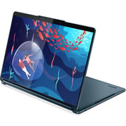 Lenovo Yoga Book 9 13IRU8 2-in-1 Convertible (2023) Laptop - 13th Gen / Intel Core i7-1355U / 13.3inchOLED / 1TB SSD / 16GB RAM / Shared Intel Iris Xe Graphics / Windows 11 Home / English & Arabic Keyboard / Tidal Teal / Middle East Version - [82YQ0025AX]