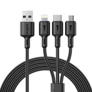 Oraimo Duraline 3 3-in-1 Data Sync Cable 1.2m Black