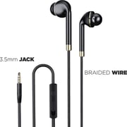 Landmark LM-258ED Vibes Wired In Ear Earphones Black