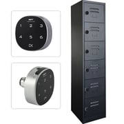 Mahmayi Modern 6 Door Locker With Digital Lock 38x46x183 cm