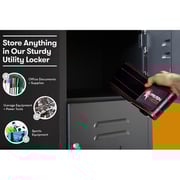 Mahmayi Modern 6 Door Locker With Digital Lock 38x46x183 cm