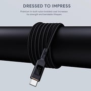Aukey Nylon Braided USB-C To USB-C Cable 1.8m Black
