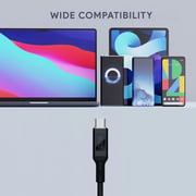 Aukey Nylon Braided USB-C To USB-C Cable 1.8m Black