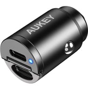 Aukey Dual Port 30W Car Charger Black