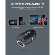 Aukey Dual Port 30W Car Charger Black