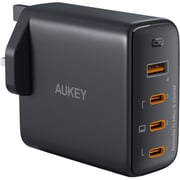 Aukey 4 Port GaN 100W Wall Charger Black