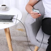 Aukey Nylon Braided Lightning Cable 0.9m Black