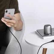Aukey Nylon Braided Lightning Cable 0.9m Black