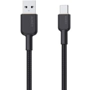 Aukey Nylon Braided USB-C Cable 0.9m Black