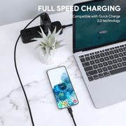 Aukey Nylon Braided USB-C Cable 0.9m Black
