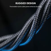 Aukey Nylon Braided USB-C Cable 0.9m Black