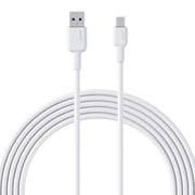 Aukey Nylon Braided USB-C Cable 0.9m White