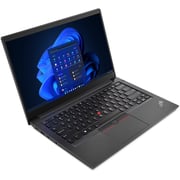 Lenovo ThinkPad E14 Gen 4 (Intel) (2022) Laptop - 12th Gen / Intel Core i7-1255U / 14inch FHD / 512GB SSD / 16GB RAM / Shared Intel Iris Xe Graphics / Windows 11 Pro / English & Arabic Keyboard / Black / Middle East Version - [21E30035GR]