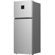 KROME 600L Top Mount Double Door Refrigerator Silver - KR-RFF600T