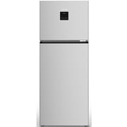 KROME 600L Top Mount Double Door Refrigerator Silver - KR-RFF600T
