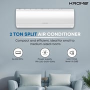KROME 2 Ton Split Air Conditioner White - KR-AR24TT3
