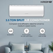 KROME 2.5 Ton Split Air Conditioner White - KR-AR30TT3
