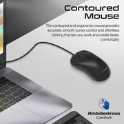 Promate Quiet Keys Wired Keyboard And Mouse Combo Black
