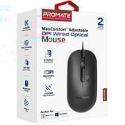 Promate Wired Optical Mouse Black