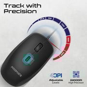 Promate Wired Keyboard And Mouse Combo Black