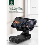 Green Lion Powerbank 10000mAh & Foldable Mobile Stand Black GNFLDPBSTBK