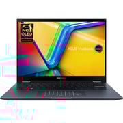 Asus Vivobook S 14 Flip OLED 2-in-1 Convertible (2023) Laptop - 13th Gen/Intel Core i7-13700H/14inch OLED/512GB SSD/16GB RAM/Shared Intel Iris Xe Graphics/Windows 11 Home/English & Arabic Keyboard/Quiet Blue/Middle East Version-[TP3402VA-OLEDI7G]