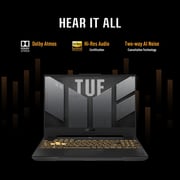 Asus TUF F15 Gaming (2023) Laptop - 13th Gen / Intel Core i9-13900H / 15.6inch FHD / 1TB SSD / 16GB RAM / 8GB NVIDIA GeForce RTX 4060 Graphics / Windows 11 Home / English & Arabic Keyboard / Mecha Gray / Middle East Version - [FX507VV4-LP103W]