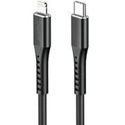 Charome Lightning To USB-C Cable 1m Black