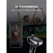 Charome Dual USB Car Charger With FM Transmitter Black