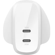 Belkin BoostCharge Pro Dual Port USB-C Wall Charger White