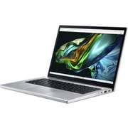 Acer Aspire 3 Spin 14 2-in-1 Convertible (2023) Laptop - Intel Celeron-N100 / 14inch WUXGA / 128GB EMMC / 4GB RAM / Windows 11 Home / English & Arabic Keyboard / Pure Silver / Middle East Version - [A3SP14-31PT-C999]