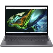 Acer Aspire 5 Spin 14 2in1 Convertible (2023) Laptop- 13th Gen / Core i7-1355U / 14inch WUXGA / 1TB SSD / 16GB RAM / Shared Intel Iris Xe Graphics / Win11 Home / English & Arabic Keyboard / Grey / Middle East Version- NX.KHKEM.003