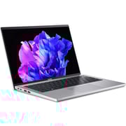 Acer Swift Go (2023) Laptop - 13th Gen / Intel Core i7-1355U / 14inch OLED / 1TB SSD / 16GB RAM / Windows 11 Home / English & Arabic Keyboard / Pure Silver / Middle East Version - [SFG14-71-74KN]