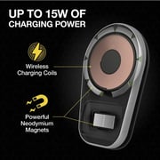 Scosche Magicmount Pro Charges Magnetic Charging Mount Black/Silver