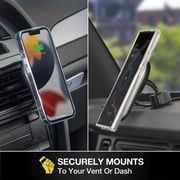 Scosche Magicmount Pro Charges Magnetic Charging Mount Black/Silver