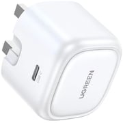 UGREEN Nexode 30W USB-C PD GaN Fast Charger, UK Plug, Compact Design – White
