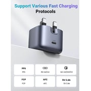 UGREEN Nexode 30W USB-C PD GaN Fast Charger, UK Plug, Compact Design – White